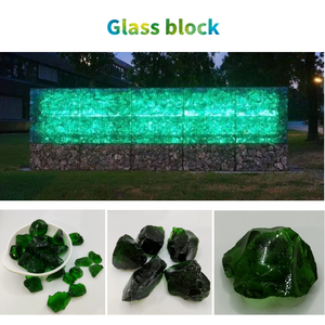 Des roches de verre cassé de paysage irrégulier sont employées pour des murs de gabion - Product Image 6