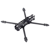 Kit de châssis de drone FPV HSKRC MAK4 10 pouces, argenté, haute puissance moteur, divers accessoires de vol pour quadricoptère, bras en fibre de carbone 7 mm