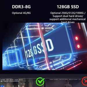 كمبيوتر مكتبي جديد بشاشة 24 بوصة، جهاز الكل في واحد مع لوحة مفاتيح وماوس، معالج Core i3/i5/i7/i9، ذاكرة SSD/HDD، ذاكرة وصول عشوائي DDR3/DDR4 سعة 16 جيجابايت و512 جيجابايت - Product Image 4