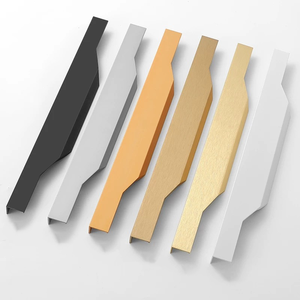 Poignée de porte de placard extra longue en aluminium dissimulée pour armoire moderne, meuble de chambre ou tiroirs de cuisine élégants - Product Image 1