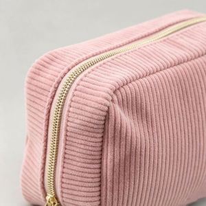 Bolsa de Corduroy al por Mayor, Bolsa Organizadora de Cosméticos de Gran Tamaño, Bolsa de Almacenamiento de Viaje para Mujer, Estuche de Maquillaje Portátil - Product Image 4