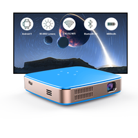 Mini-projecteur intelligent S-90 DLP Android 9.0 avec lampe LED rechargeable, prise US, Wi-Fi double bande, vidéo 4K, pour home cinéma