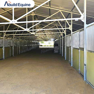 Dễ dàng di chuyển ngoài trời di động ngựa chuồng Bộ dụng cụ và ngựa hộp với mái nhà - Product Image 6