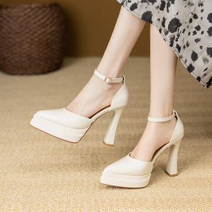 Nouvelles Chaussures Mary Jane de Mariée Style Français Été-Automne 2026, Rétro Britannique, à Semelle Épaisse, en Cuir, Tendance Mode, Talon Haut - Product Image 2