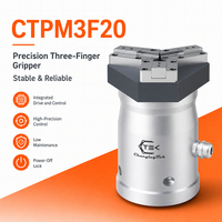 CTPM3F20 Pince électrique parallèle à trois doigts, main robotisée servo, charge utile de 1,5 kg pour le tri et la palettisation des colis en entrepôt