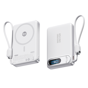 Chargeur sans fil magnétique LC43 avec écran TFT et support pliable, charge rapide PD 15W 20W, 5000mAh 10000mAh, personnalisable - Product Image 1