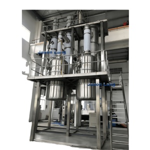 Hochwirksamer voll automatischer Vakuum verdampfer Doppeleffekt-Fallfilm verdampfer für Milch - Product Image 1