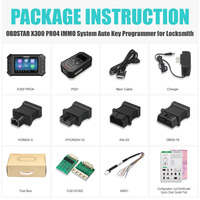 Programador de Llaves de Auto OBDSTAR X300 Pro4 Versión Completa, Lector de Códigos PIN Inmovilizador, Herramienta de Diagnóstico para Motocicletas IMMO en Inglés