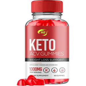 Kustom gula gratis vitamin gummies keto Apel cuka permen karet rasa buah populer mengunyah penurun berat badan permen karet