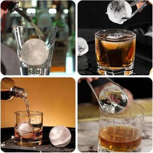 Lebensmittel qualität Silikon Runde Eiswürfel schale Hersteller Form Runde Große Runde Form Eiswürfel schale Form Silikon Eisball Maker - Product Image 4