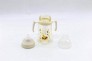 Bình sữa trẻ em cổ rộng 300ml 10oz, chất liệu PC, có tay cầm và núm ti, sản xuất theo đơn đặt hàng (OEM), khuyến mãi nóng - Product Image 4