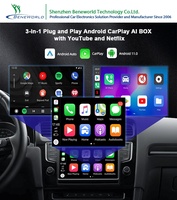 Caja Mágica en Oferta, Watch TV en Vivo, Carplay Inalámbrico, Android Carplay con Netflix, YouTube, Mini Caja Carplay con IA