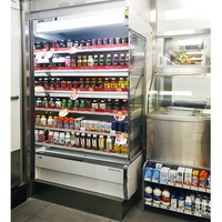 GENERALFUSHI Refroidisseur à distance, mince, multipont ouvert, refroidisseur de boissons de supermarché, boisson chaude, double température, chaleur et froid, contrôle par application