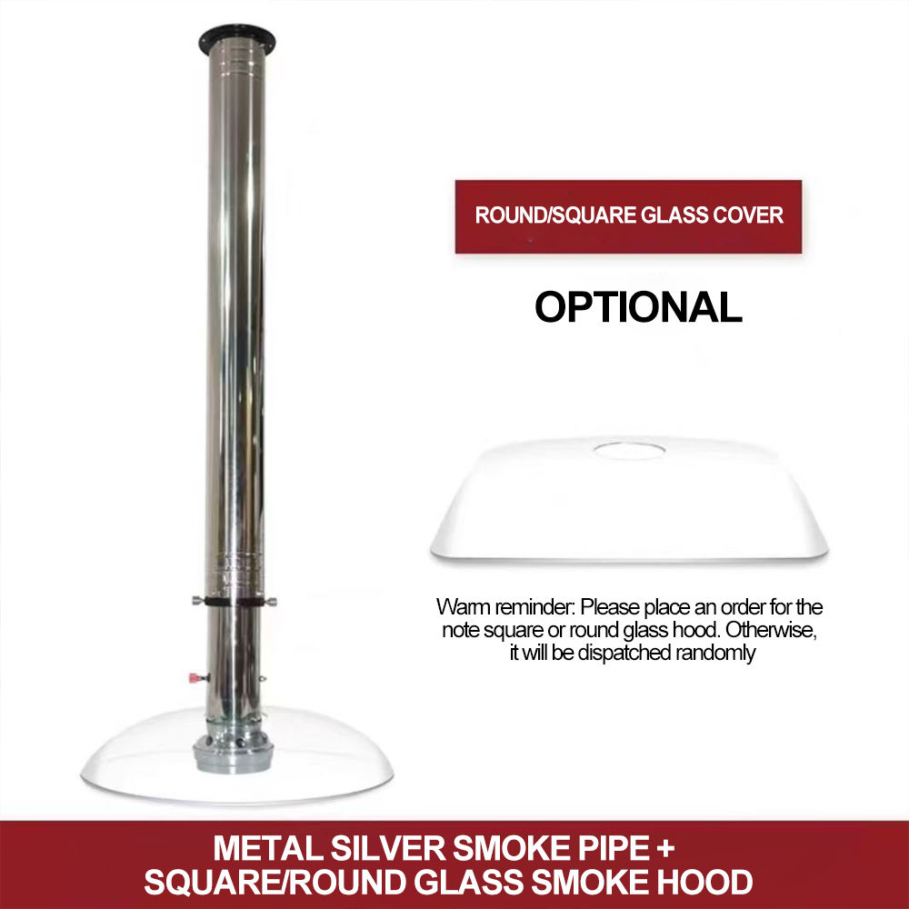 Silver+Square Glass Hood