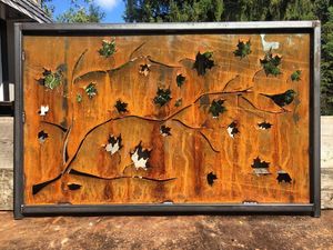 Clôture enduite de poudre écran de confidentialité extérieur en métal panneaux de clôture décoratifs clôture en aluminium découpée au laser <span class=keywords><strong>pour</strong></span> façade - Product Image 5