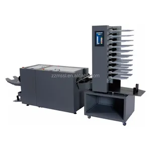 Máquina de clasificación de papel con costura y plegado/Colador de papel con grapadora y precio de carpeta a la venta