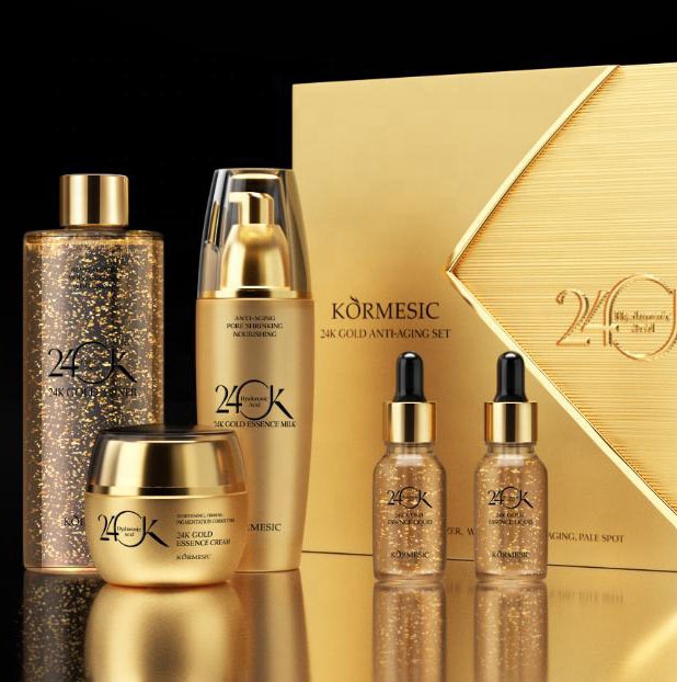 Fabrikant Leverancier Huidverzorging Set Biologische Huidverzorging Set 24K Goud Huidverzorging Sets