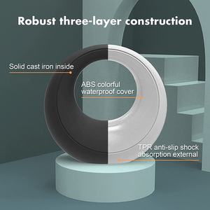 PROIRON-Kettlebells <span class=keywords><strong>Astral</strong></span> de hierro fundido personalizado, 12kG, con recubrimiento antideslizante TPR - Product Image 3