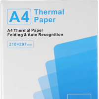 Papel Térmico Plegado A4 Premium, 210x297mm, Libre de BPA y de Secado Rápido, Perforado para Fácil Desgarro, Calidad Profesional para Hogar y Oficina