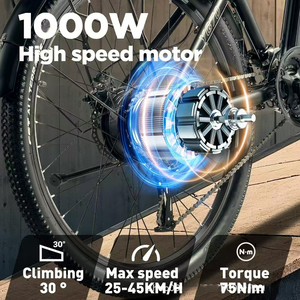 Bicicleta Urbana de 27.5 Pulgadas - Asistencia Eléctrica con Batería, Bicicleta Eléctrica de Ocio Cómoda con Envío Directo desde Almacén en el Extranjero SYX-9300 Mejora tu Experiencia - Product Image 6