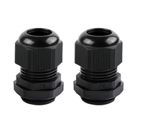 Passe-câble étanche en plastique ABS, filetage métrique M20 M32 M40, connecteur de conduit flexible pour applications électriques