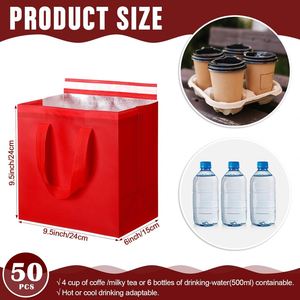 Sac isotherme portable multicolore non tissé, écologique et réutilisable - Product Image 2