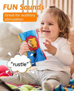 Espejo para Bebés con Mordedor, Juguetes de Espejo para Bebés, Juguetes Sensoriales Montessori, Libro de Tela Interactivo, Juguetes de Espejo para Recién Nacidos - Product Image 4