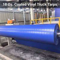 18 Oz.coated Vinyl Truck Tarps Double Thread Prevents Rips Anti-mildew Treated UV Treated Withstands Vigorous Weather Conditions