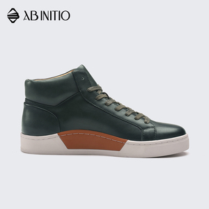 <span class=keywords><strong>Zapatillas</strong></span> de deporte de cuero ligeras para hombre, de tobillo alto, elegantes, de marca - Product Image 2