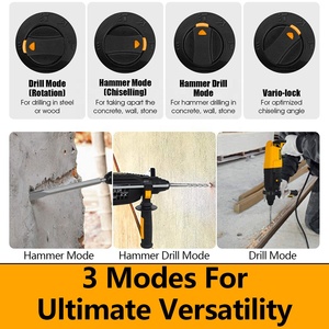 Marteau perforateur rotatif électrique multifonction WORKSITE 26 mm, fabricants d'<span class=keywords><strong>outils</strong></span> électriques, 220 V, 3 fonctions, SDS <span class=keywords><strong>Max</strong></span> - Product Image 4