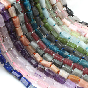 Cuentas de Colores al por Mayor, 8x11mm, Forma de Cilindro, Cristal Natural, para Hacer Joyería DIY, Espaciadores de Cuentas Sueltas - Product Image 3