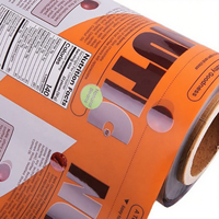 Pochette sur support imprimée personnalisée en usine Emballages en plastique pour barre de crème glacée au chocolat Film en rouleau Sac d'emballage biodégradable Popsicle Alimentaire