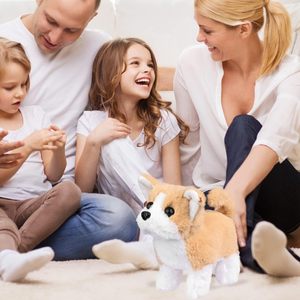 Elektronik Pet peluş yorgan oyuncak interaktif köpek yürüyüş havlayan kuyruk sallayarak germe arkadaşı çocuklar için - Product Image 6