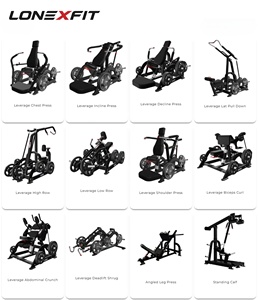 Machine à tractions dorsales indépendante à charge par plaques, avec bras divergents, pour usage commercial en salle <span class=keywords><strong>de</strong></span> sport, entraînement des lombaires, du haut du dos et des biceps - Product Image 4