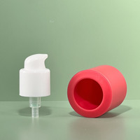 Pompe à dentifrice en plastique de 18 mm, buse de pulvérisation externe, couvercle double couche moulé par injection, tête de pompe à pression pour lotion et huile essentielle