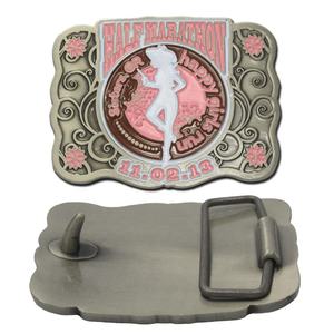 Fabricant Oneway : Médailles de souvenir Marathon au design antique, Boucles de ceinture en métal avec logo personnalisé, Boucles de ceinture Western personnalisées - Product Image 2