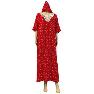 Robe Abaya d'été en coton rayonne Afrique Femmes Filles Robe avec foulard <span class=keywords><strong>Pegne</strong></span> Foulard musulman Robe Canga Kanga Daily Gown Clothing - Product Image 6