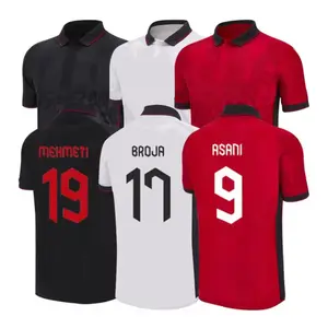 2024 Albania Kit seragam sepak bola kaus sepak bola pria 2025 Set perlengkapan anak-anak Camisetas Jersey sepak bola