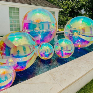 Bola <span class=keywords><strong>de</strong></span> Espejo Plateada Inflable, Bolas Brillantes Gigantes, Globo <span class=keywords><strong>de</strong></span> Fiesta Disco, Decoración <span class=keywords><strong>de</strong></span> Eventos Navideños, <span class=keywords><strong>Esfera</strong></span> <span class=keywords><strong>de</strong></span> Espejo Grande <span class=keywords><strong>de</strong></span> PVC Reflectante - Product Image 3
