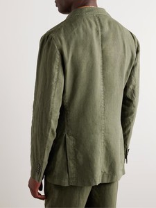 Summer Beach Business lino <span class=keywords><strong>uomo</strong></span> abiti su misura 2 pezzi <span class=keywords><strong>giacca</strong></span> con pantaloni smoking formale <span class=keywords><strong>Blazer</strong></span> pantaloni Party Wear abbigliamento <span class=keywords><strong>uomo</strong></span> - Product Image 3