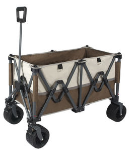 Chariot de plage à 4 roues avec logo personnalisé chariot de camping pliable à poignée réglable - Product Image 1