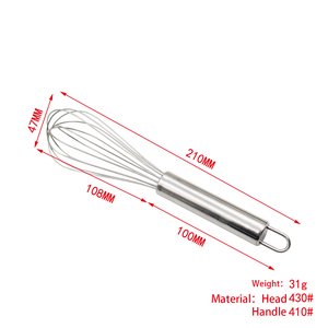 <span class=keywords><strong>Fouet</strong></span> existant en acier inoxydable de qualité alimentaire, sac de saint-valentin pour fête de bébé, batteur à œufs rotatif pour <span class=keywords><strong>cuisine</strong></span> - Product Image 5