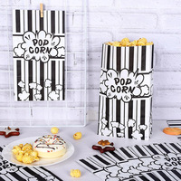 Sacs en papier pour pop-corn Kraft Vente en gros Sac en papier biodégradable SOS personnalisé pour maïs pop Sac en papier alimentaire avec impression flexographique