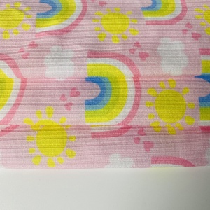 Wholesale Hot Selling Custom Design Printed Jersey Polyester Spandex Stretch Rib Knit Fabric for <strong>Garmant</strong> - Product Image 2