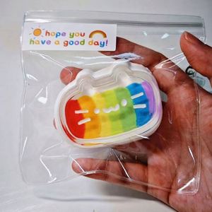 Venta de Fábrica: Juguete Antiestrés Kawaii de Gato de Queso Arcoíris Suave con Textura Pegajosa de Gelatina, Regalo para Adolescentes y Adultos - Product Image 4