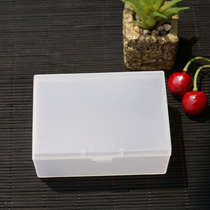 Plastic Storage Box Rectangle Solid Color Covered Eco Friendly Desktop Organizer For Cards Jewelry <b>Small</b> Items - Product Image 3