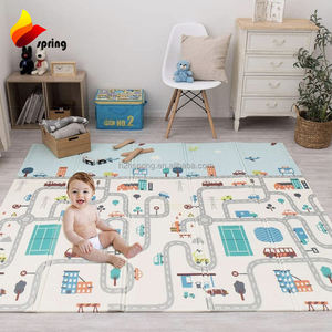 Ville moderne Conception de routes Jouets pour bébés <span class=keywords><strong>Tapis</strong></span> de <span class=keywords><strong>jeu</strong></span> pour enfants <span class=keywords><strong>Tapis</strong></span> de <span class=keywords><strong>jeu</strong></span> pliables en XPE imperméable pour bébés - Product Image 5