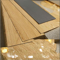 Suelo de PVC Impermeable con Aspecto de Madera, Losetas de Vinilo Autoadhesivas