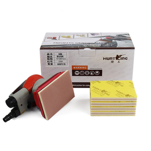 100*75*5mm bọt chà nhám <span class=keywords><strong>Pad</strong></span> khô đánh bóng xe cơ quan mài mòn xốp Giấy nhám với vòng lặp sợi ủng hộ - Product Image 1