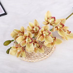 Orquídeas Cymbidium Artificiales, Color Verde Claro, Alta Simulación, Decoración para Bodas, Adorno para Sala de Estar - Product Image 4